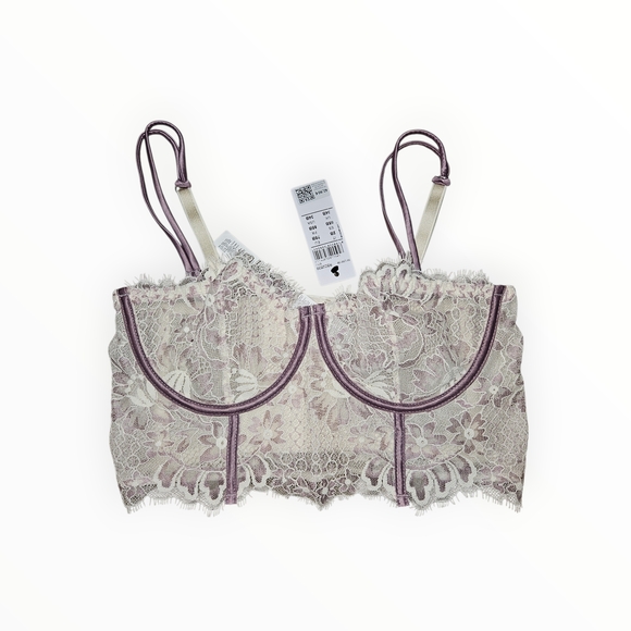 intimissimi Other - Intimissimi Vanilla and Dusty Lily Lace Bralette NWT Size 34B